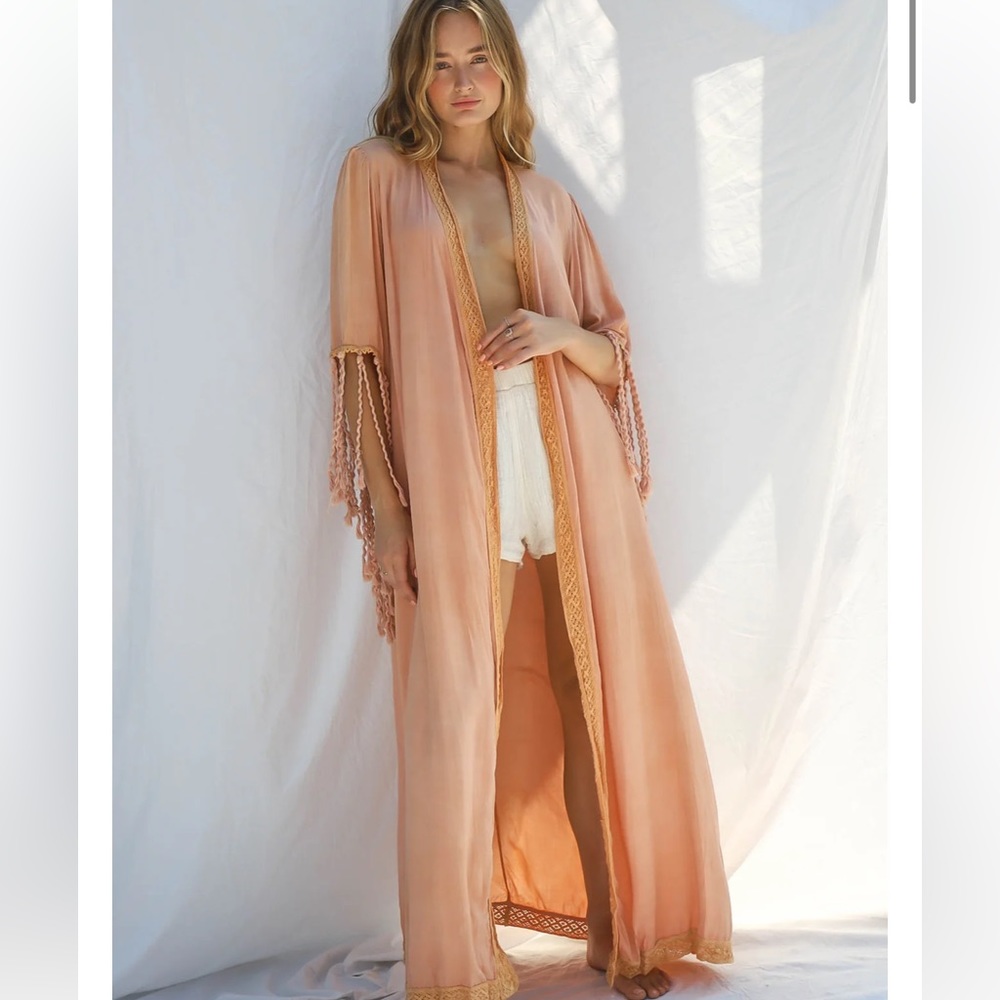 Jen’s pirate booty fringe kimono